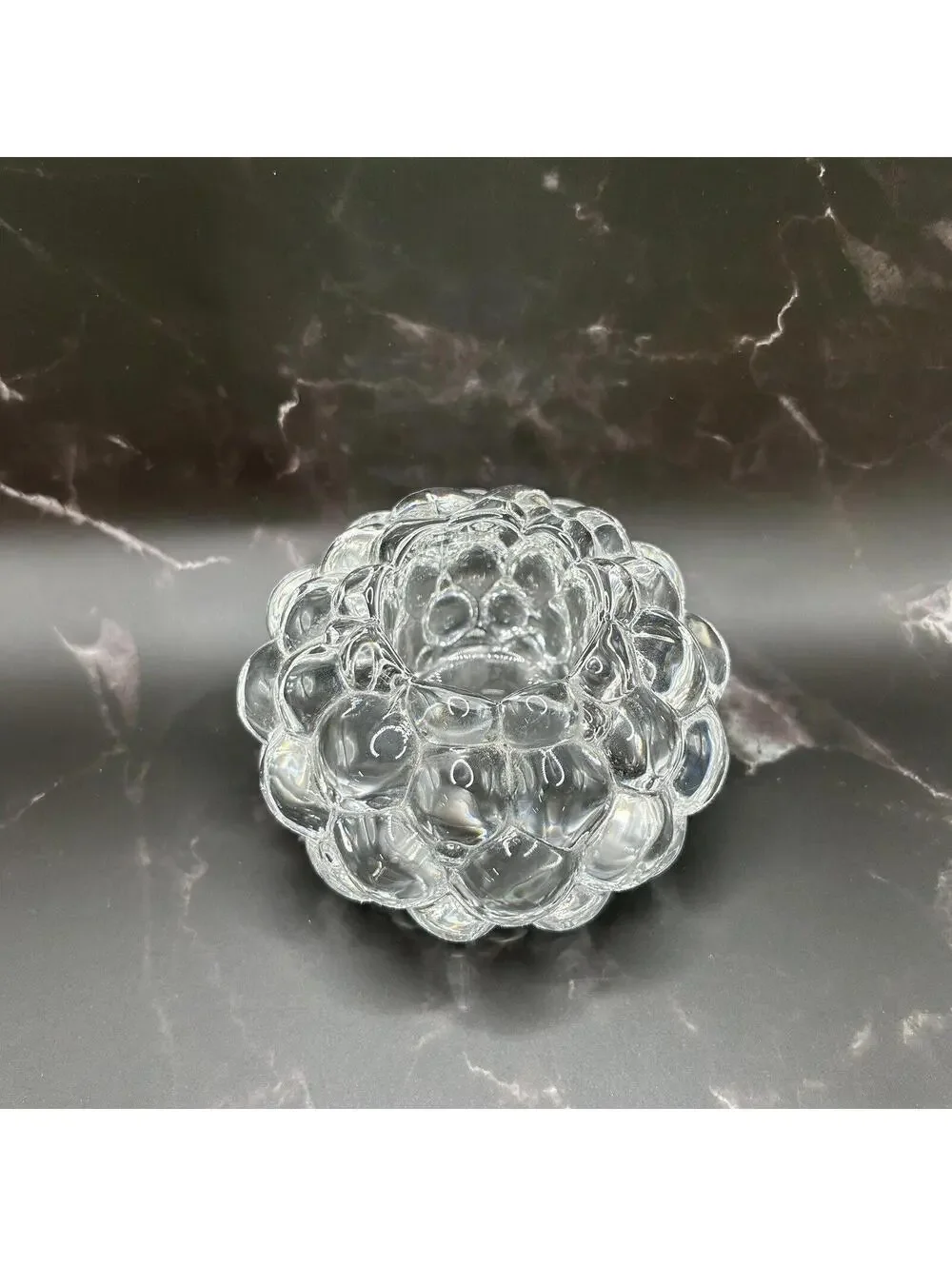 Orrefors Crystal Raspberry Votive (no candle)